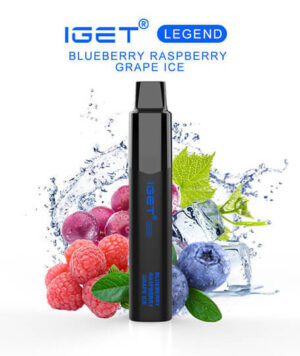 iGET LEGEND - 4000 PUFF - BLUEBERRY RASBERRY GRAPE ICE - AUSTRALIA