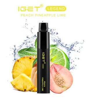 iGET LEGEND - 4000 PUFF - PEACH PINEAPPLE LIME - DISPOSABLE VAPE AUSTRALIA