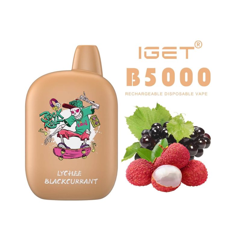 iGET b5000 Lychee Blackcurrant Disposable Vape Australia TheVapeBar