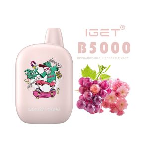 iGET b5000 - Sakura Grape - Disposable Vape - Australia