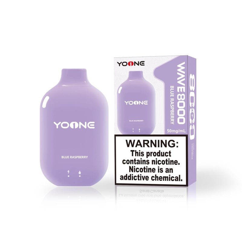 YOONE WAVE 9000 PUFF - BLUE RASPBERRY