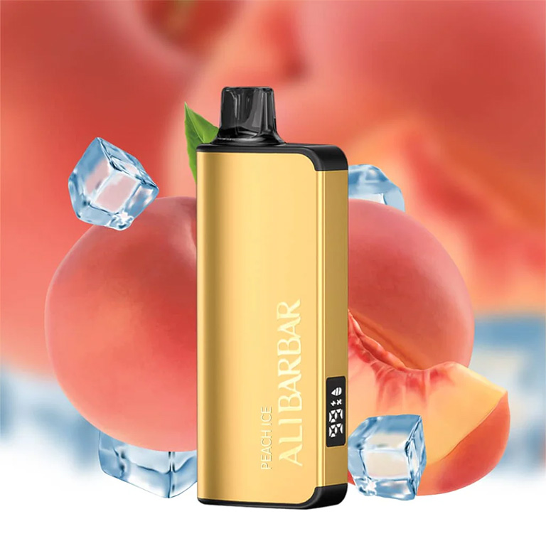 ALIBARBAR INGOT 9000 PUFF - PEACH ICE