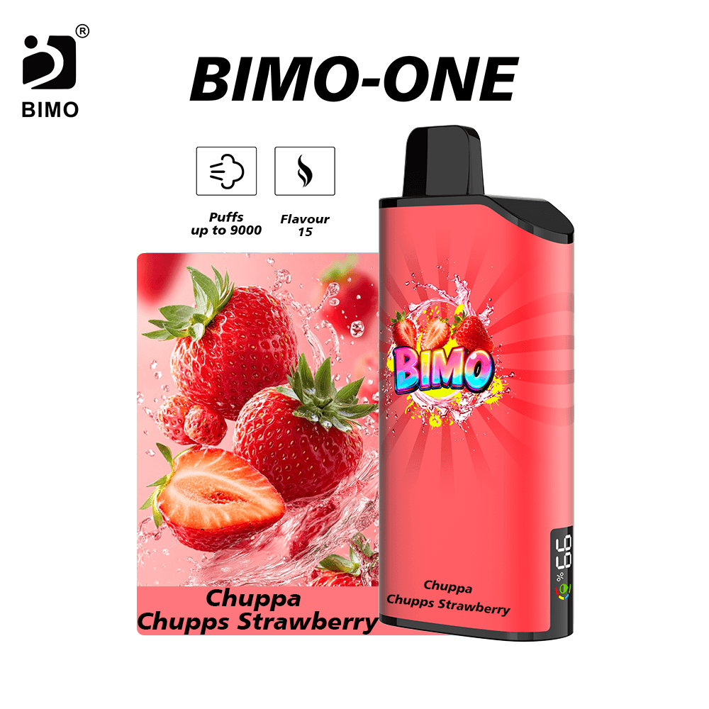 BIMO ONE 9000 PUFF - CHUPPA CHUPPS STRAWBERRY